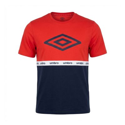 T-SHIRTS UMBRO ORIGINAL HOMME ROUGE COTON